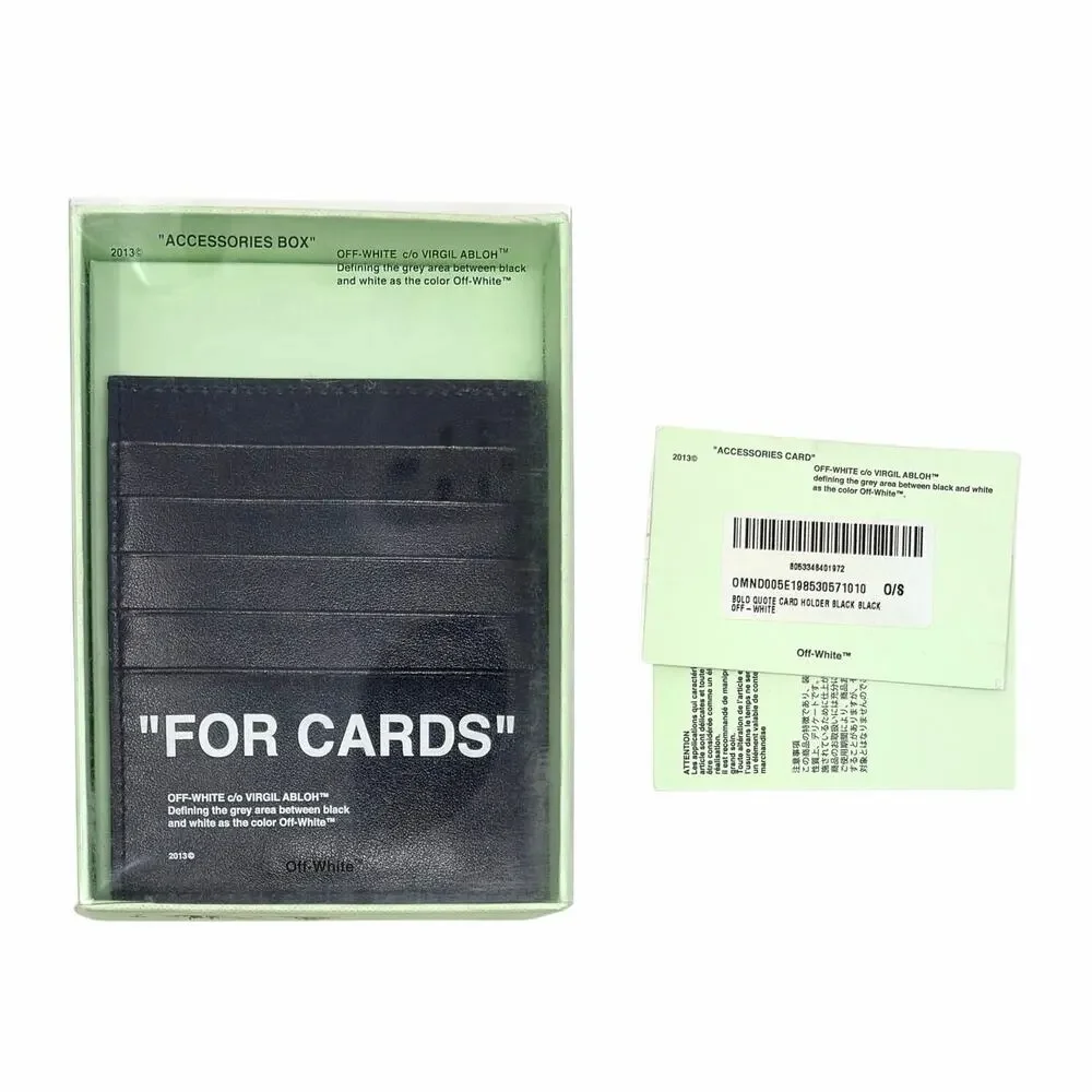 Off-White Leather Cardholder Wallet - Picture 3 of 11